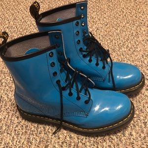 Bright Blue Doc Martens